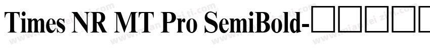 Times NR MT Pro SemiBold字体转换